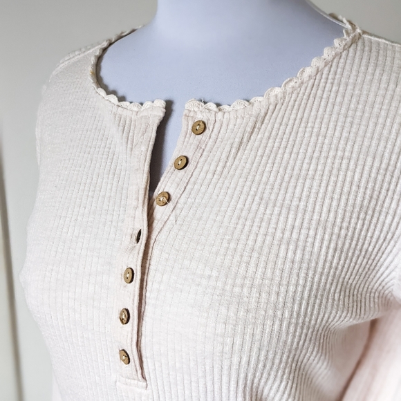 Boho Doe & Rae cream Detailed Long Sleeve - Picture 3 of 6